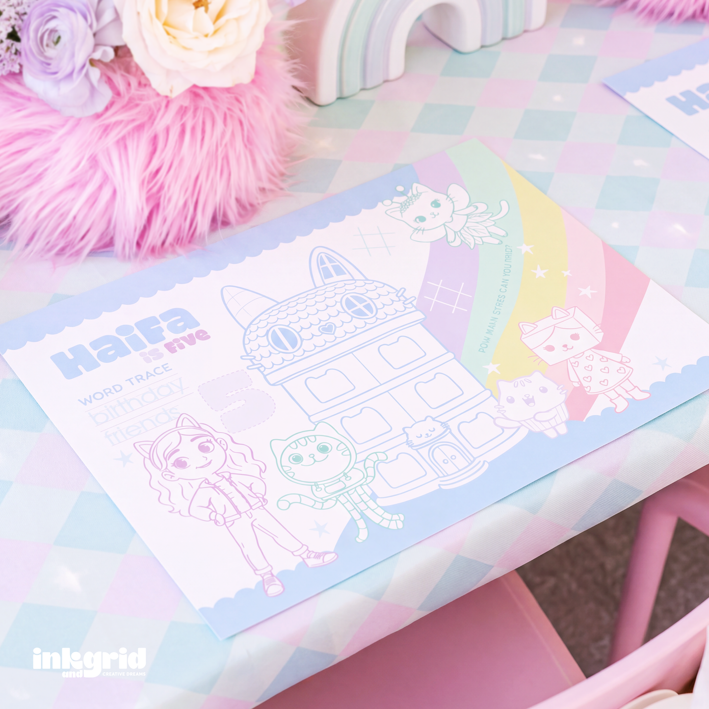 Doll House - Activity Placemat | Digital File