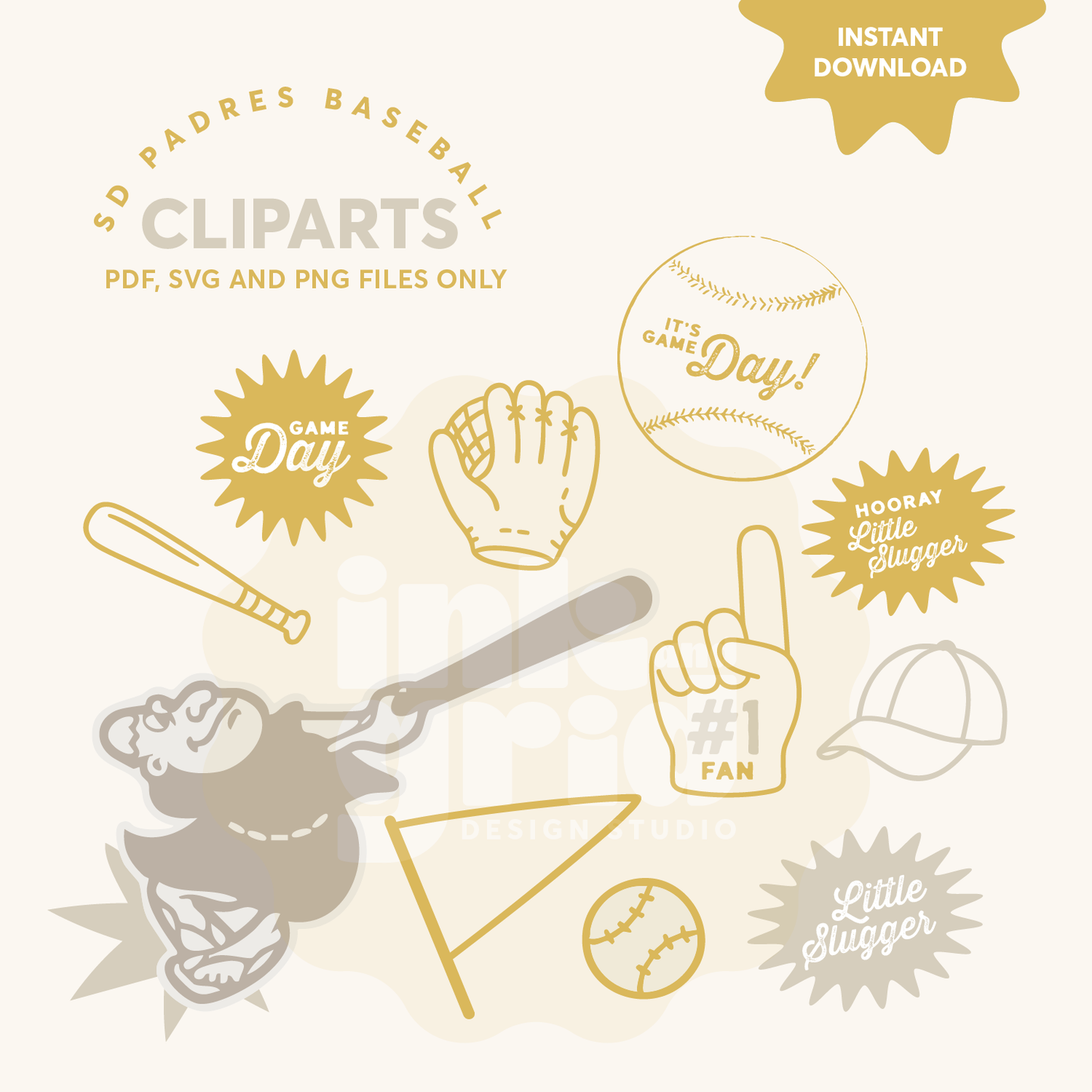 All-Star Baseball Clipart Collection