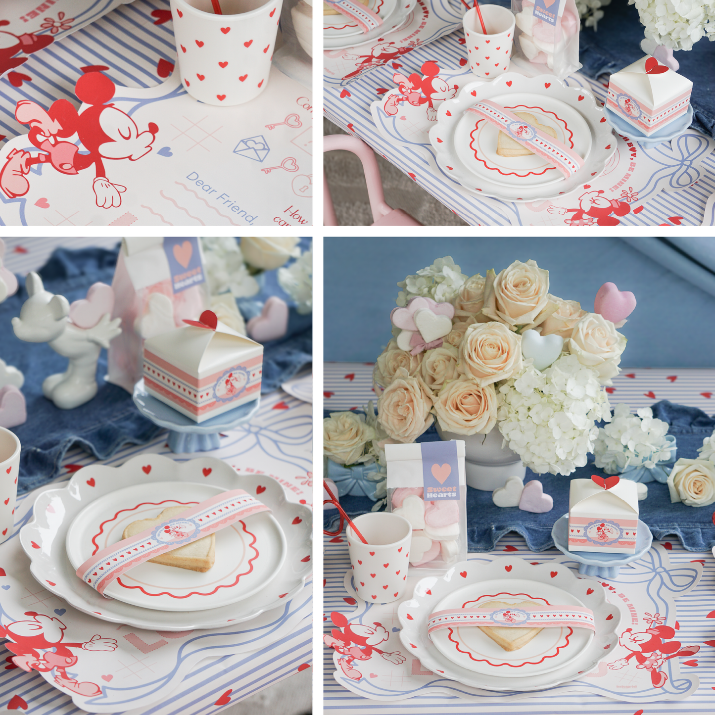 Valentine Sweethearts Printable Party Bundle | Placemat, Stickers, Pattern & Water Bottle Wrapper