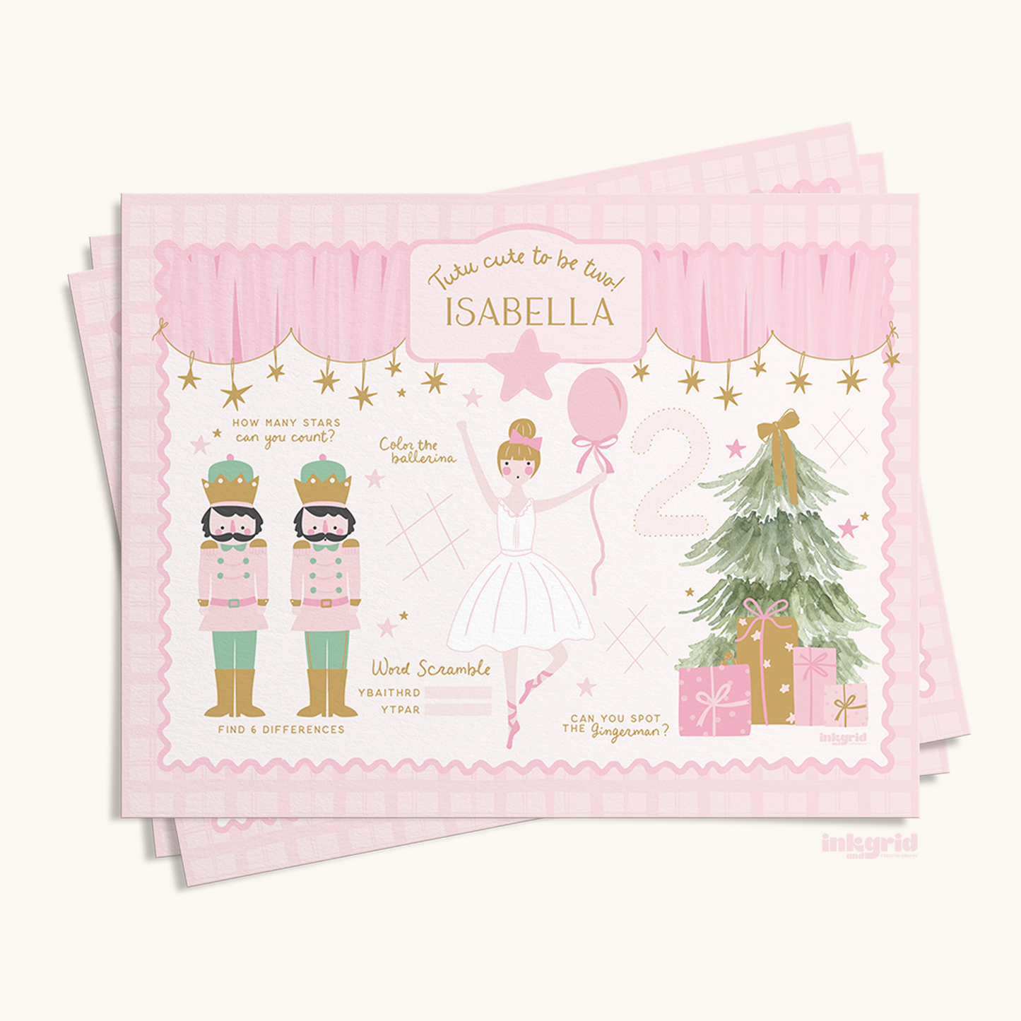 Nutcracker Ballerina Party Bundle – Complete Printable Birthday Decor Set