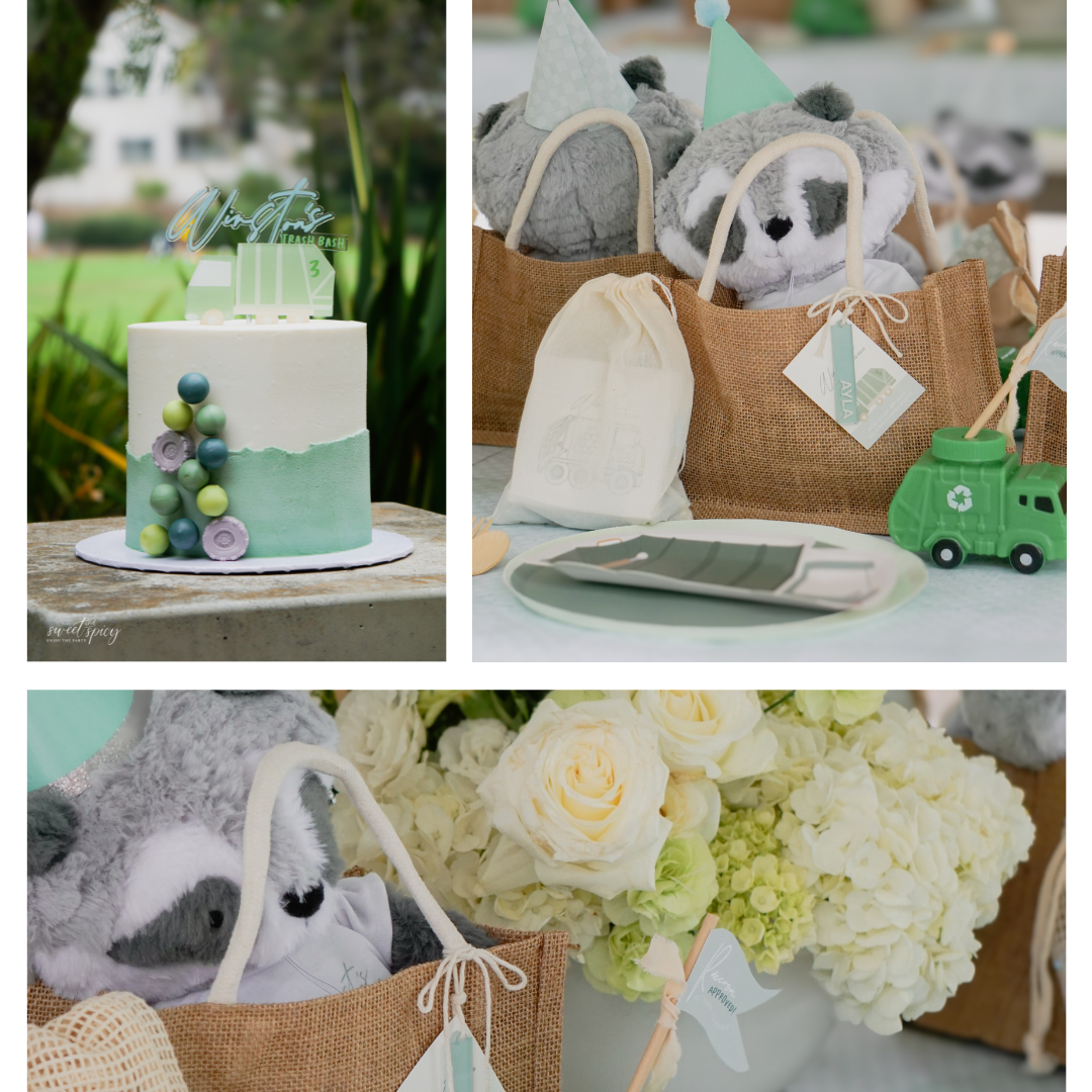 Raccoons & Garbage Trucks – Digital Birthday Invitation