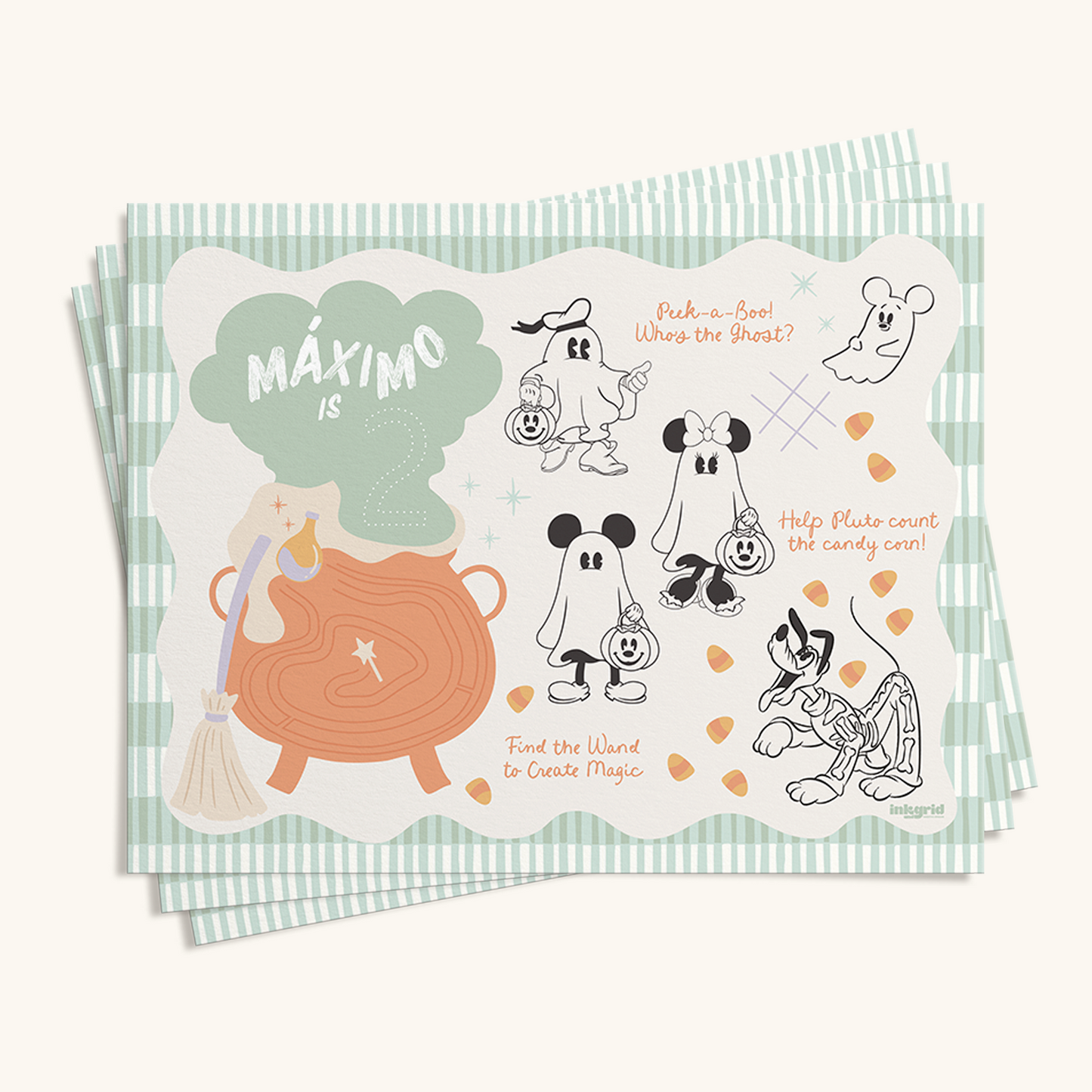 Cute Halloween | Trick-or-Treat Activity Placemat