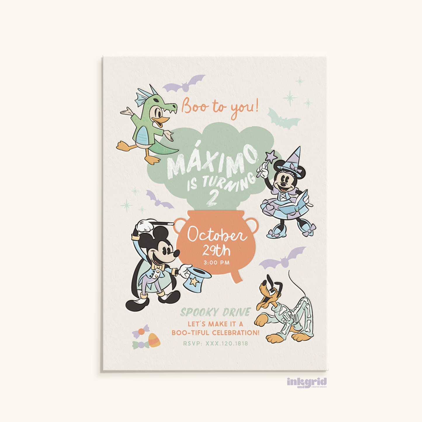Cute Halloween | Trick-or-Treat Invitation