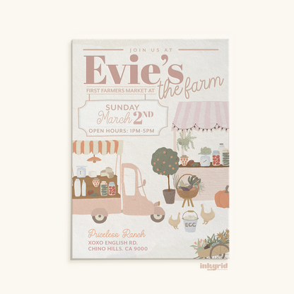 Farmer’s Market at the Farm – Digital Invitation