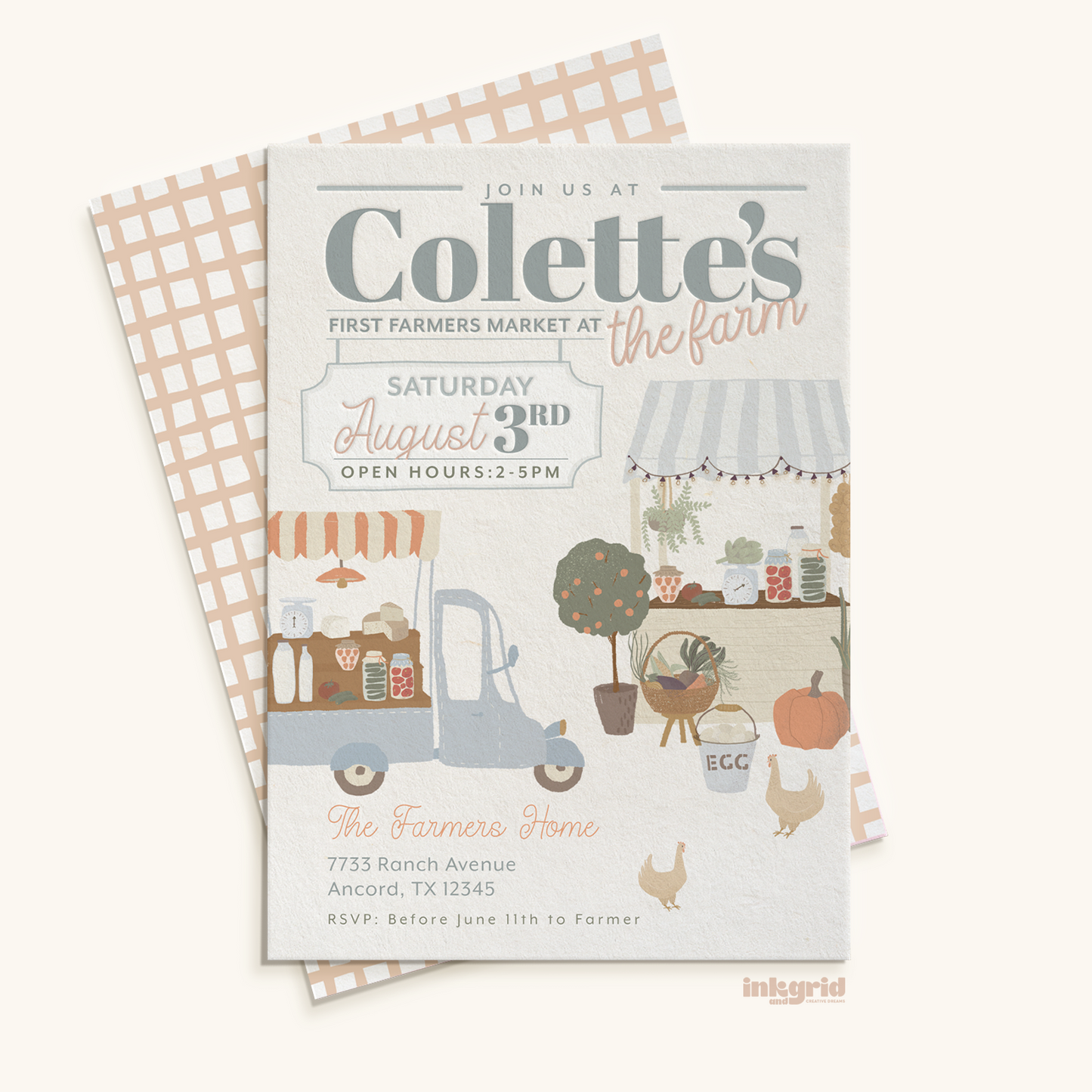 Farmer’s Market at the Farm – Digital Invitation