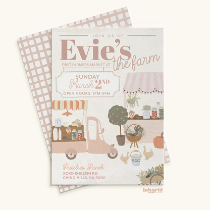 Farmer’s Market at the Farm – Digital Invitation