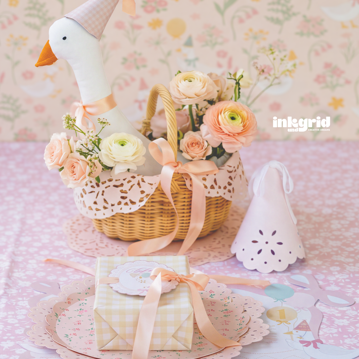 One Silly Goose Birthday Invitation | Goose 1st Birthday Invite