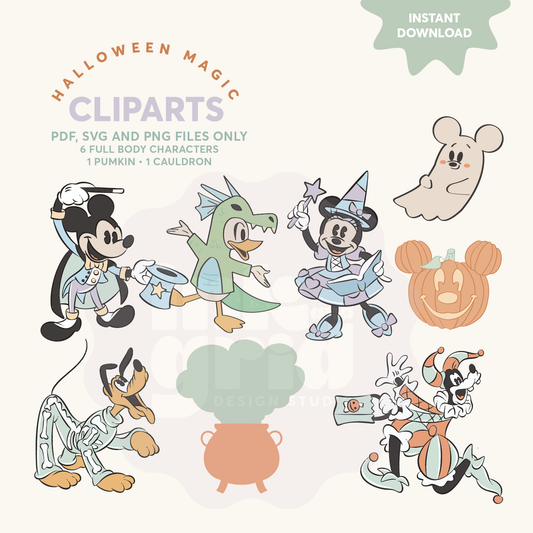 Not-So-Spooky Halloween Magic – Instant Download Clipart Set