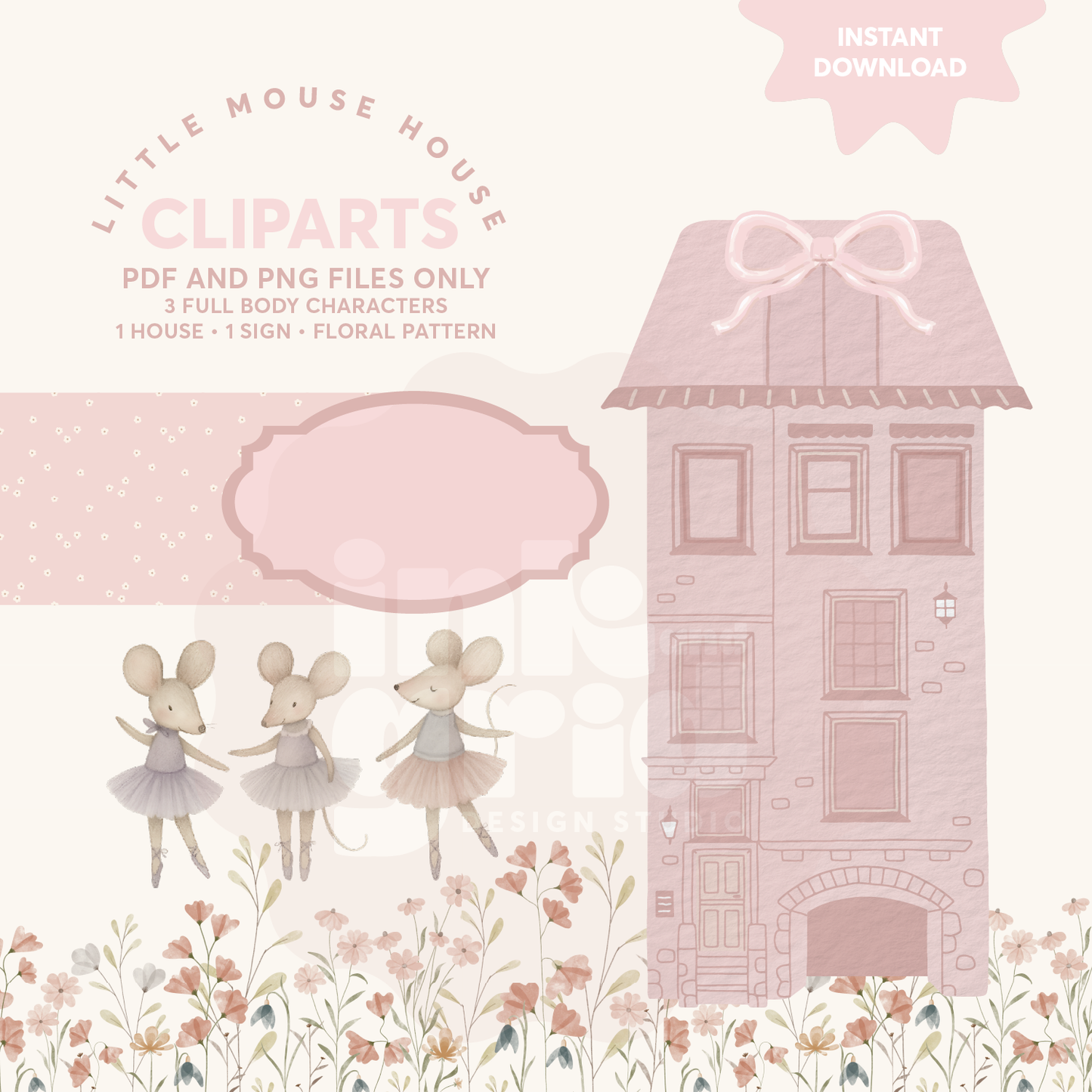Little Mouse House - Cliparts