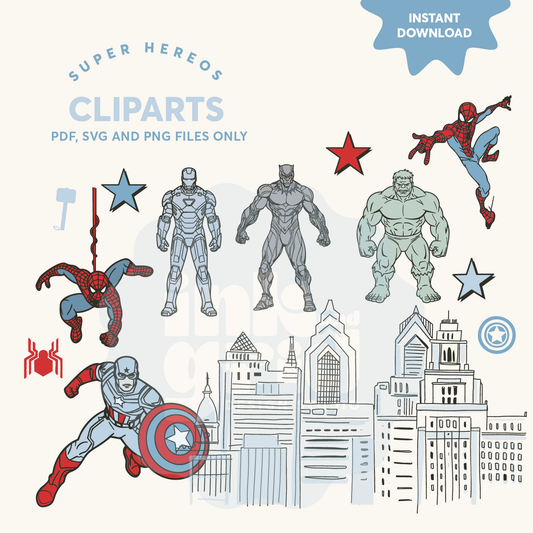 Superhero Adventure Clipart Collection