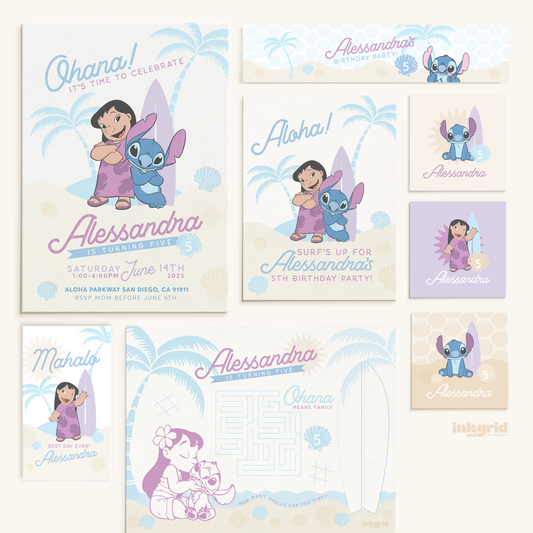 Tropical Ohana Birthday – Complete Digital Bundle