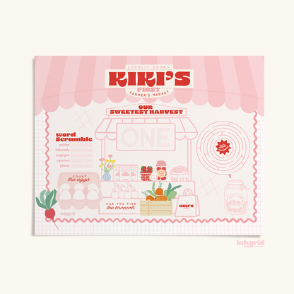 Farmers Market Trader Joe’s Placemats