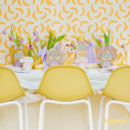 Minians Cliparts | Pastel Cartoon Character PNGs | Cute Yellow Character Illustrations | Instant Download