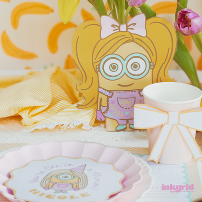 Minians Birthday Invitation | Aesthetic and Modern Kids Party Invite