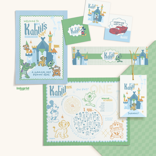 Little Legends First Birthday Party Bundle | Storybook Theme | Printable Party Set