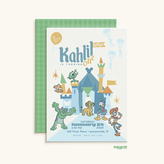 Little Legends First Birthday | Storybook Theme | Digital Invitation