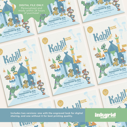 Little Legends First Birthday | Storybook Theme | Digital Invitation