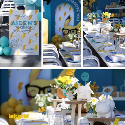 Catch & Battle Party | Poke Friends Birthday | Trainer Activity Placemat