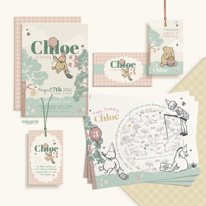 Storybook Bear Birthday | Digital Party Bundle