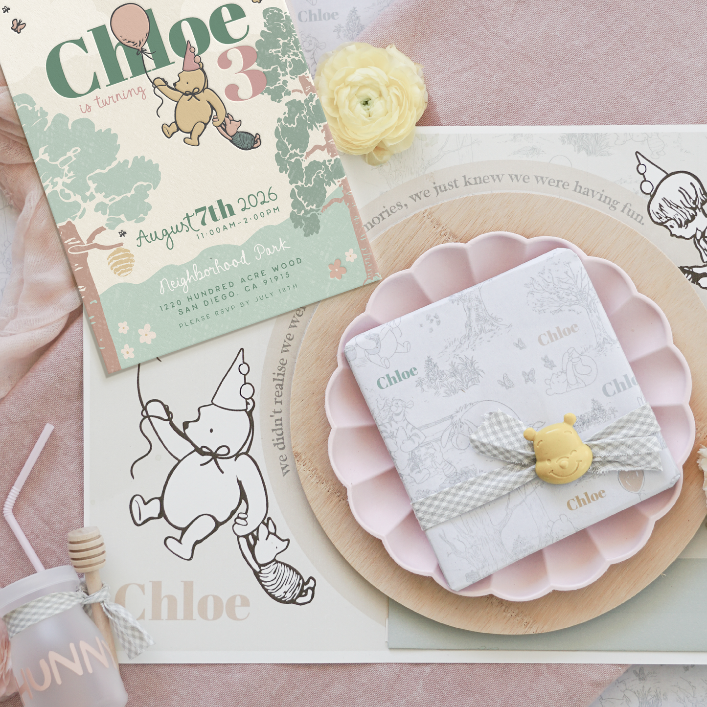 Storybook Bear Birthday | Digital Party Bundle