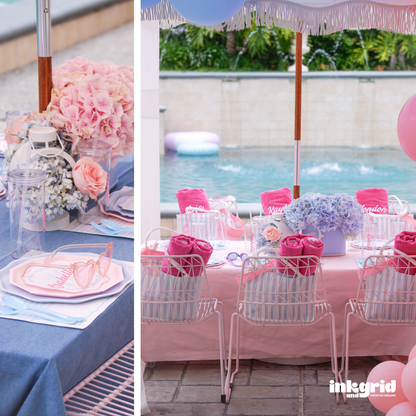 Cabana Club Pool Party Invitation | Double Digits Birthday Invitation | Pink & Blue Pool Party | Summer Birthday Invite | Girls Pool Party