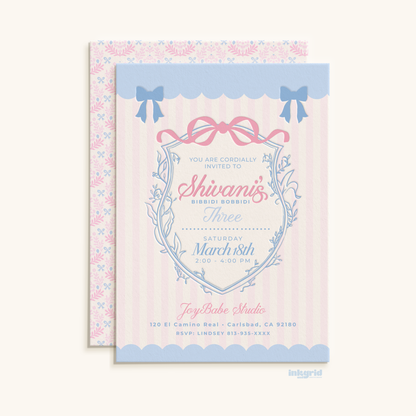 Princess Birthday Invitation | Fairy Tale Invite | Girls Birthday Party Invite | Royal Princess Theme | Digital Invitation Personalized