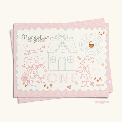 Squeak & Bloom - Activity Placemat