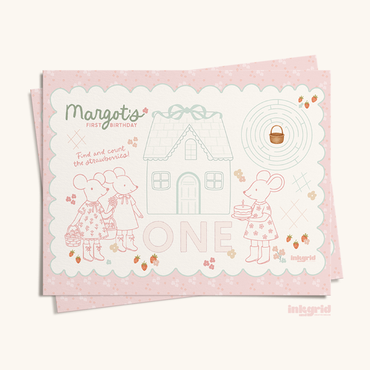 Squeak & Bloom - Activity Placemat