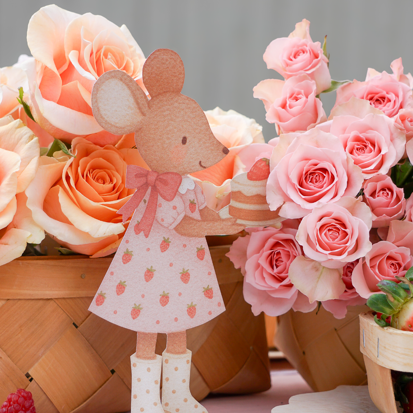 Squaek and Bloom - Little Mouse Invitation