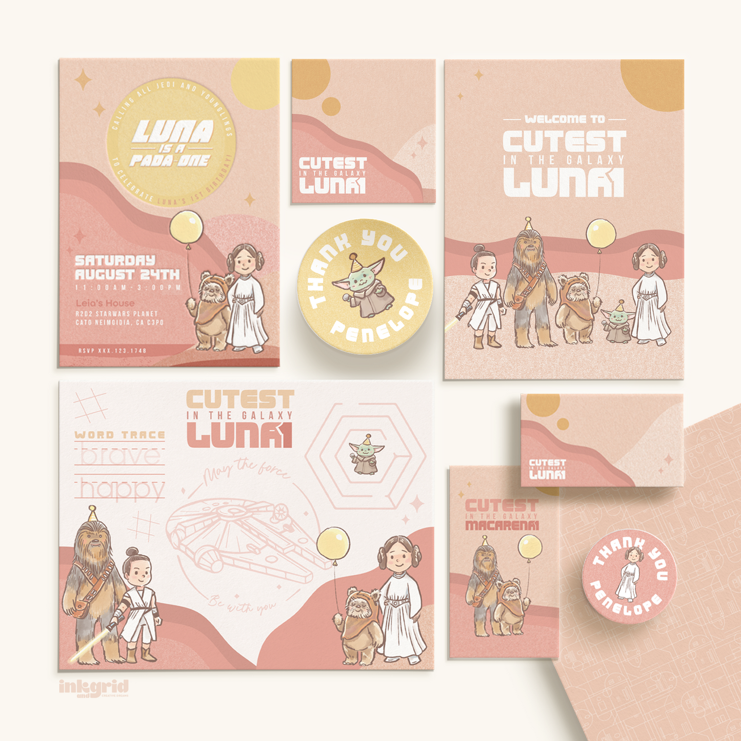 Tatooine Star Wars Birthday Party Digital Bundle