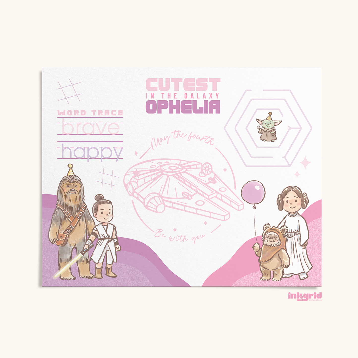 Tatooine Star Wars Printable Activity Placemats