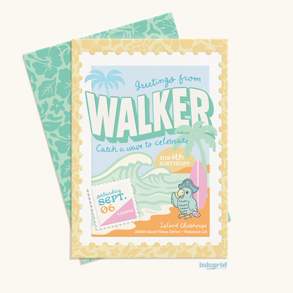 Hawaiian Tresure Island Adventure – Invitation