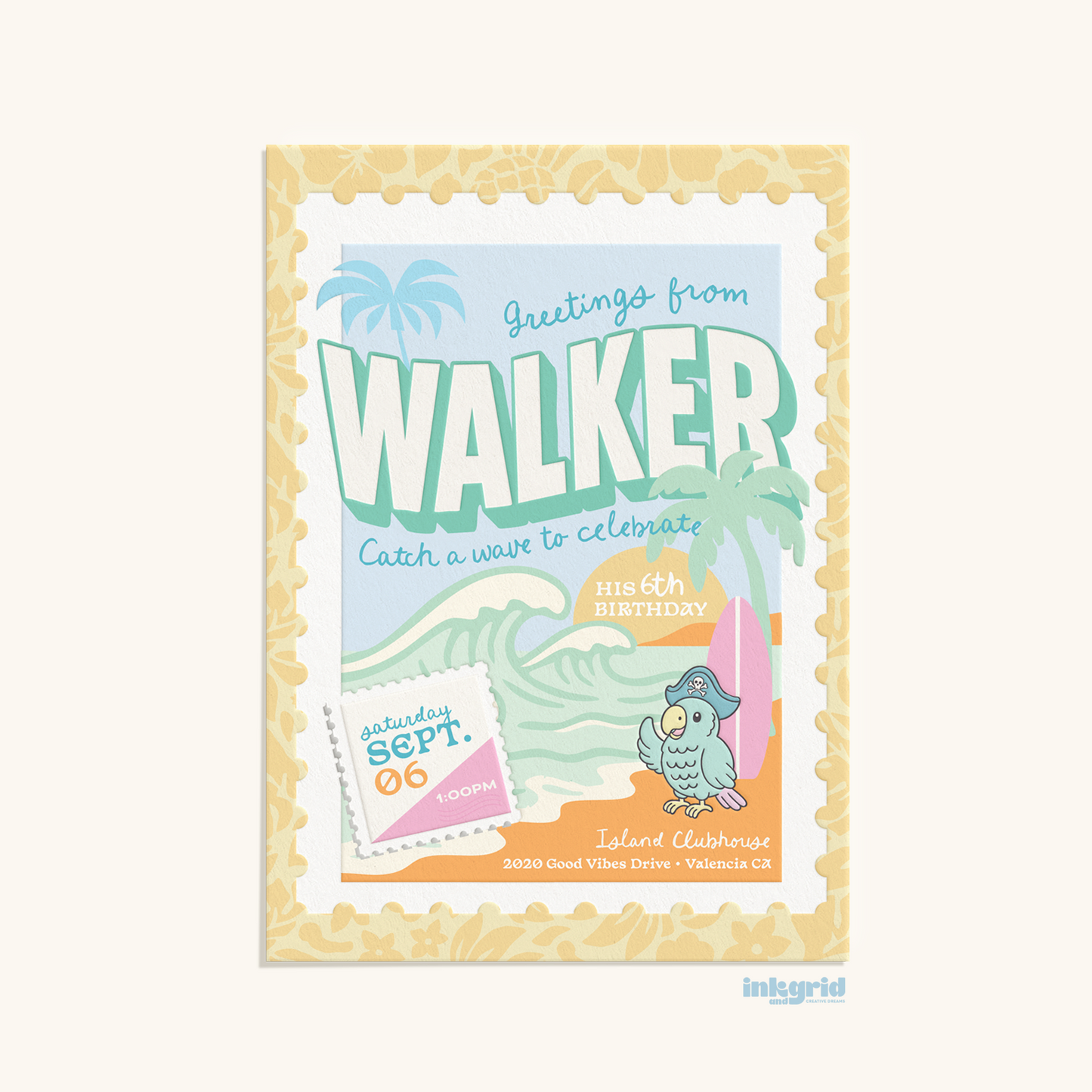 Hawaiian Tresure Island Adventure – Invitation