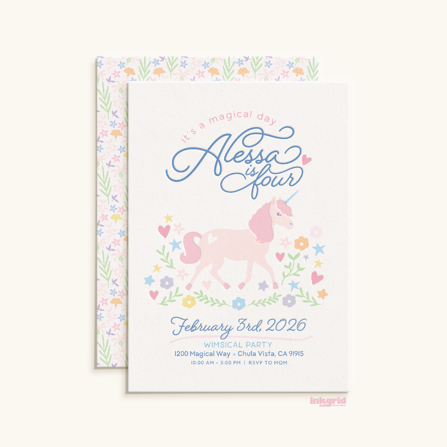 Unicorns and Rainbow Birthday Party Bundle | Printable Unicorn Party Set | Digital Invitation, Activities & Decorations