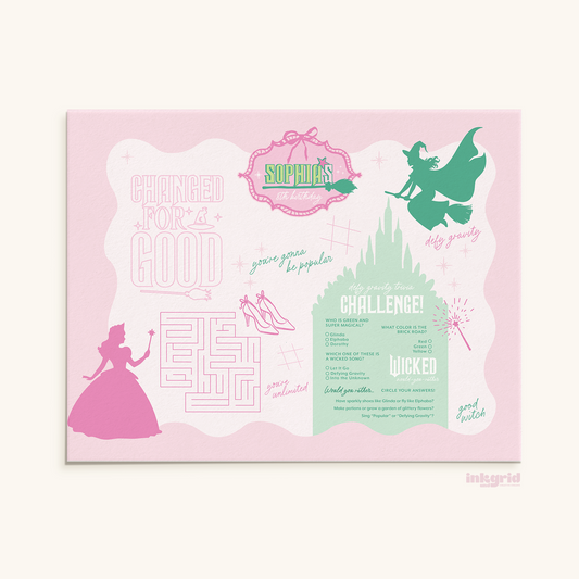 Wickedly Magical Birthday – Activity Placemat