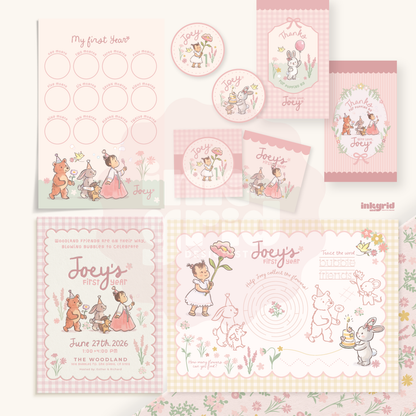 Woodland and Bubbles - Digital Party Bundle