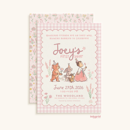Woodland and Bubbles - Digital Party Bundle
