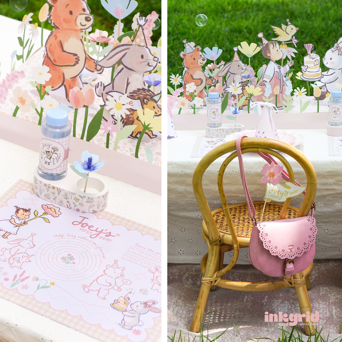 Woodland and Bubbles - Digital Party Bundle