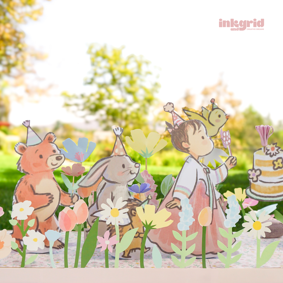 Woodland and Bubbles - Digital Party Bundle