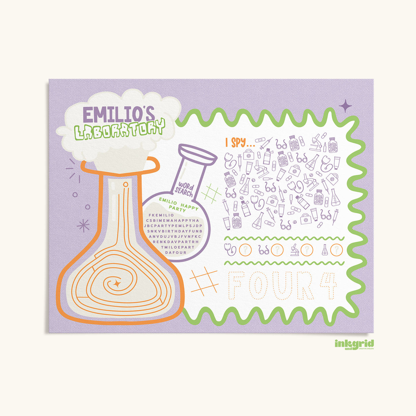 Little Scientist - Curiosity Crew Activity Placemat