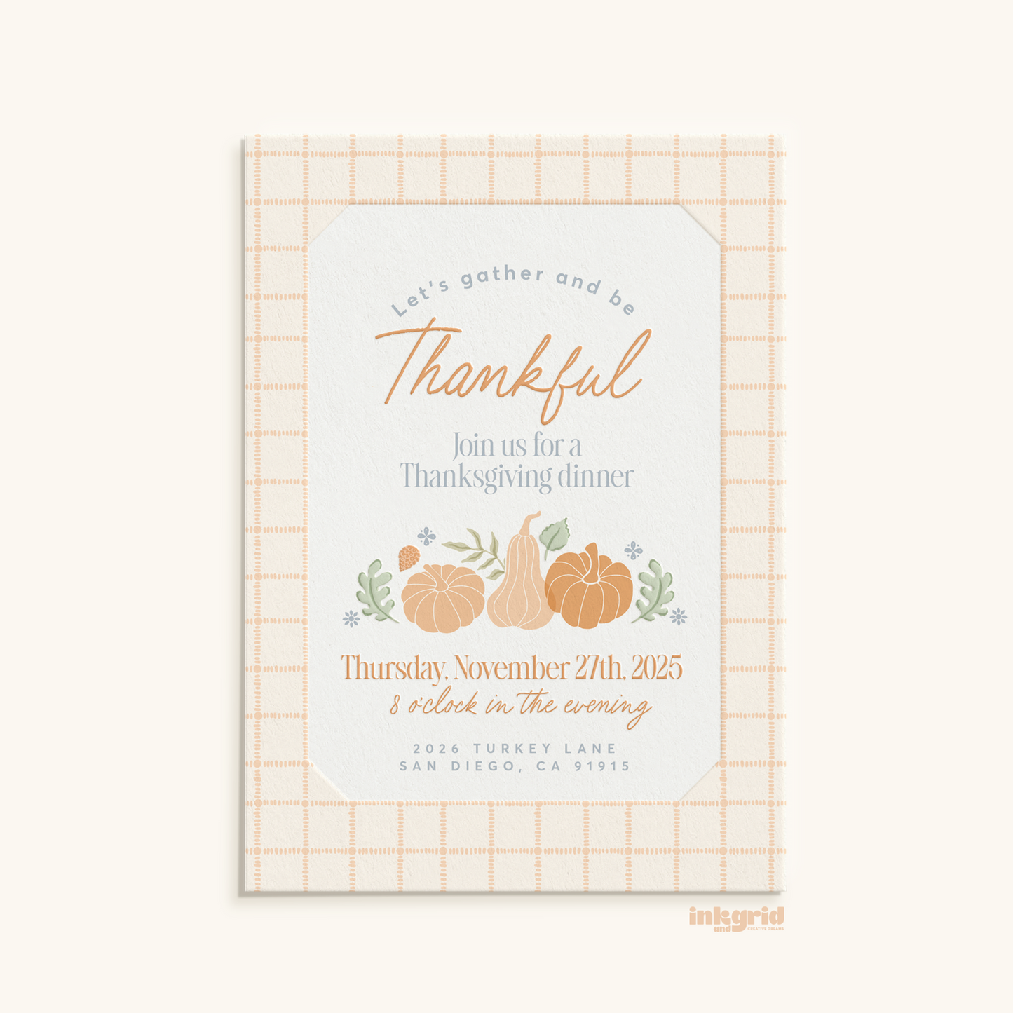 Thanksgiving - Digital Invitation