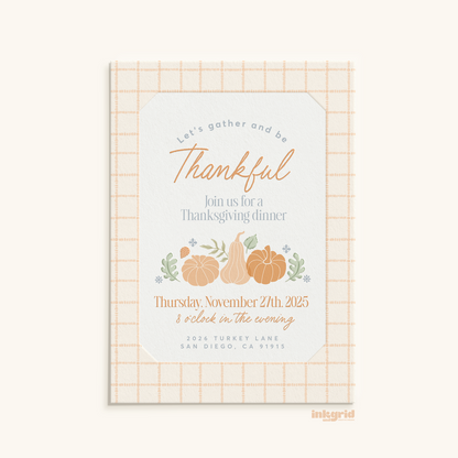 Thanksgiving - Digital Invitation